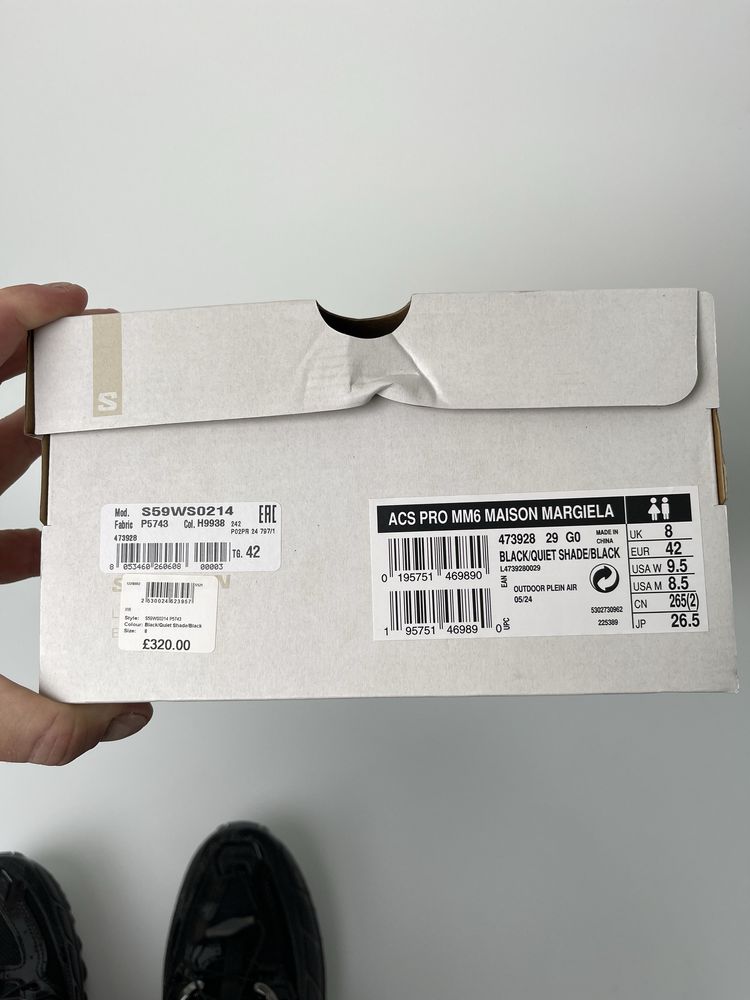 Оригинал Salomon x Maison Margiela MM6 Acs Pro Advanced Black