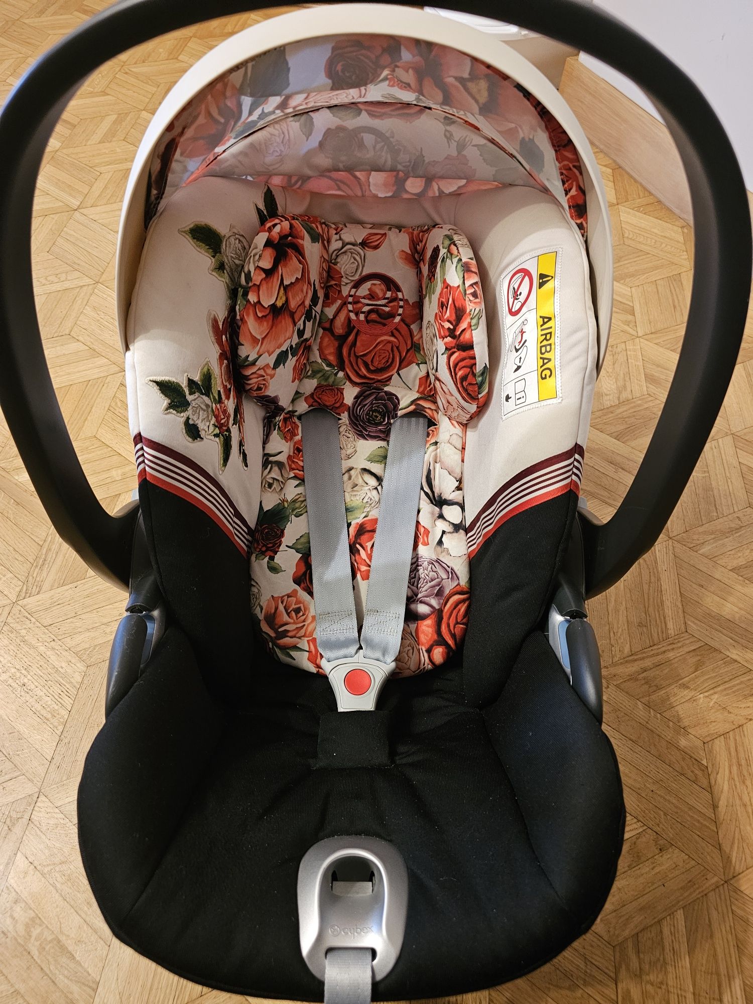 Fotelik cybex cloud z i-size light blossom kwiatowy do 13kg