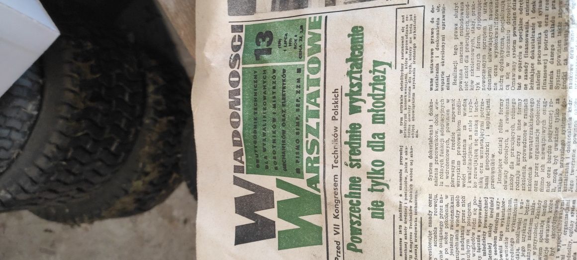 Ww wiadomości warsztatowe 1975 rok Stare gazety prl antyk zabytkowe
