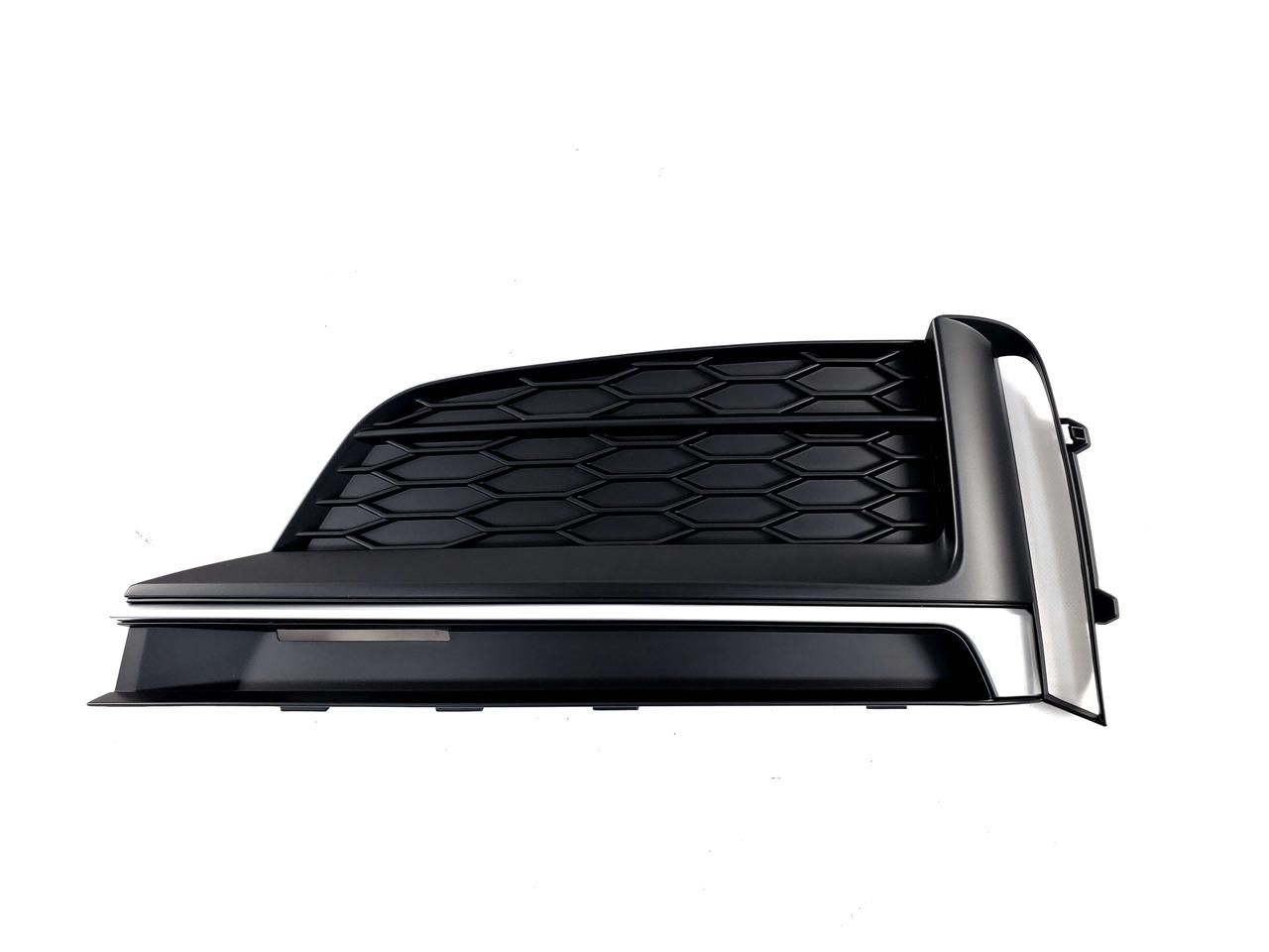 Решетки переднего бампера на Audi S5 F5 2016-2020  Черные матовые