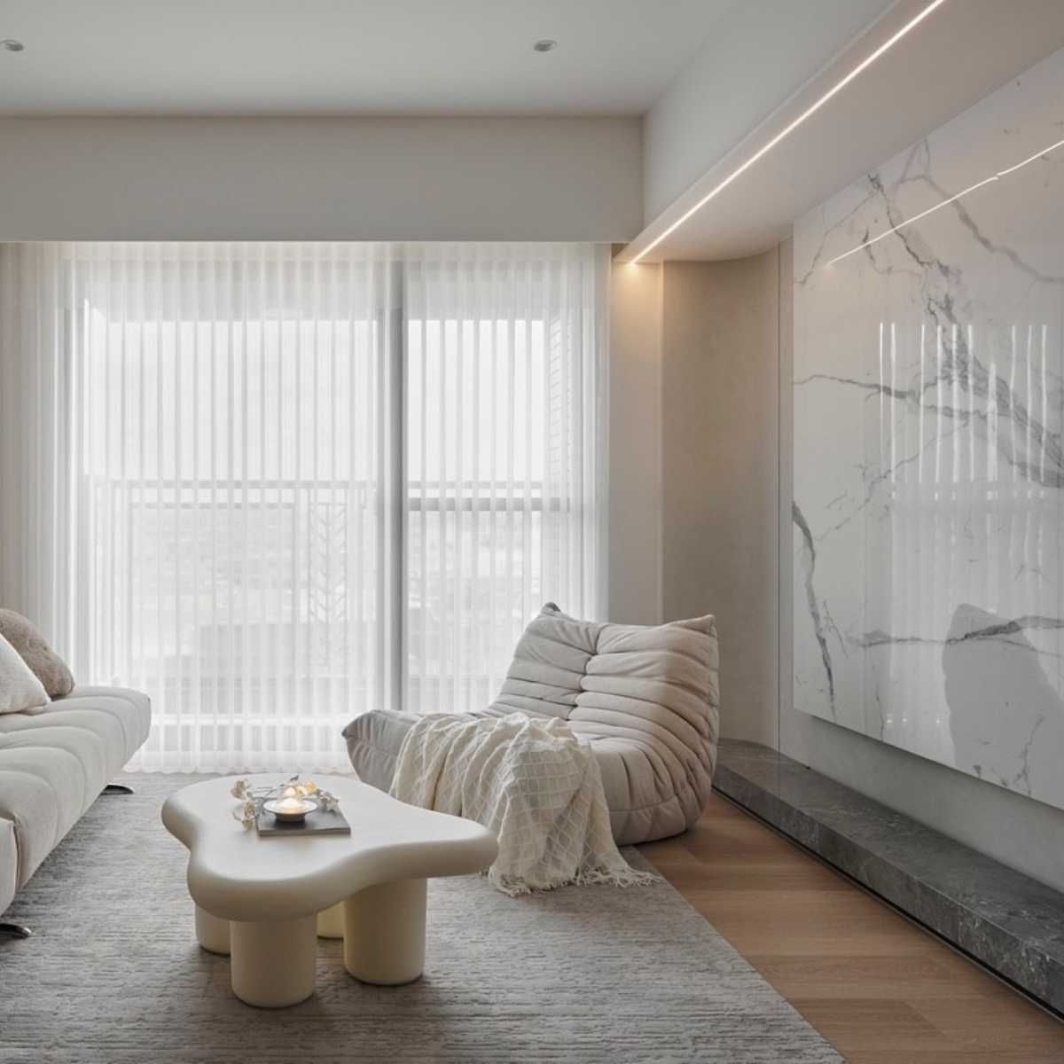 NOWOCZESNA Leniwa SOFA Wypoczynkowa | Pojedynczy FOTEL do Salonu