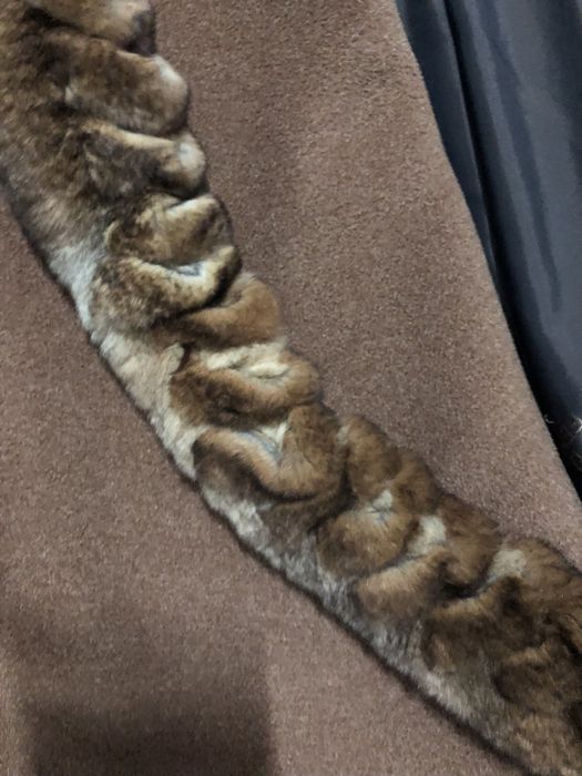 Maxi Coat/Casaco FENDI com detalhes de Chinchilla