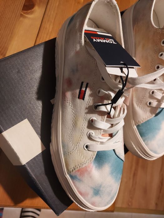 Buty  tommy Hilfiger jeans flatform print okazja super wzór! 38,39,40,