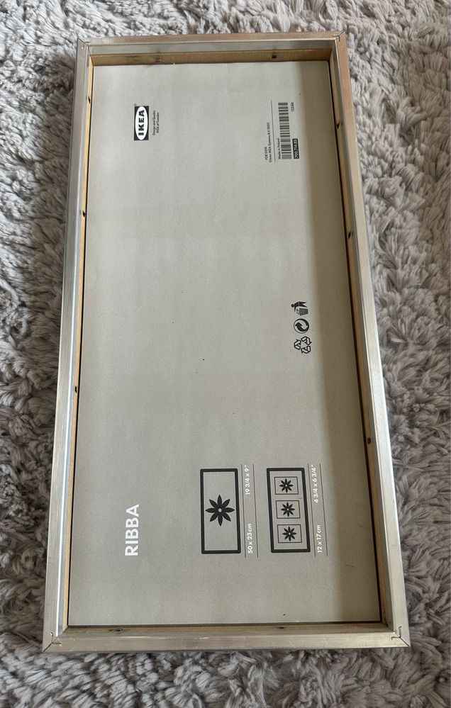 Ramka na zdjęcia 50x23cm 1 szt srebrna metalowa IKEA Ribba -Warszawa