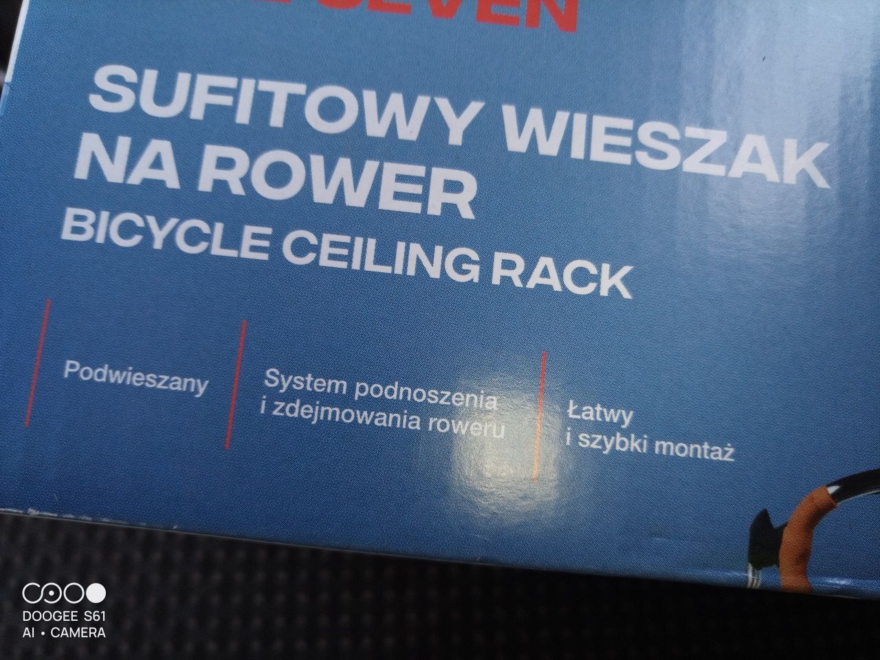 Nowy wieszak na rower sufitowy