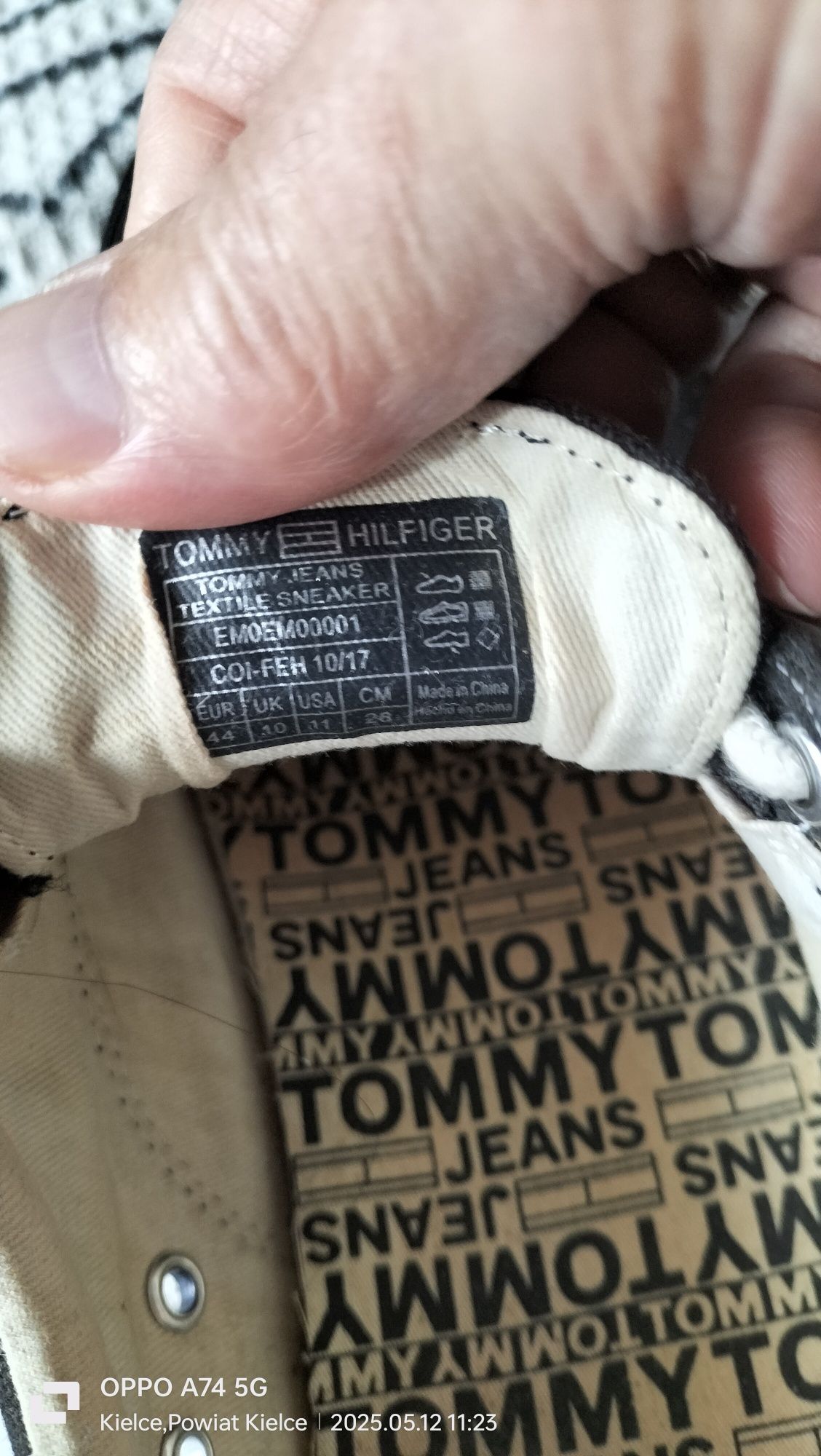 Buty tenisówki Tommy Jeans czarne