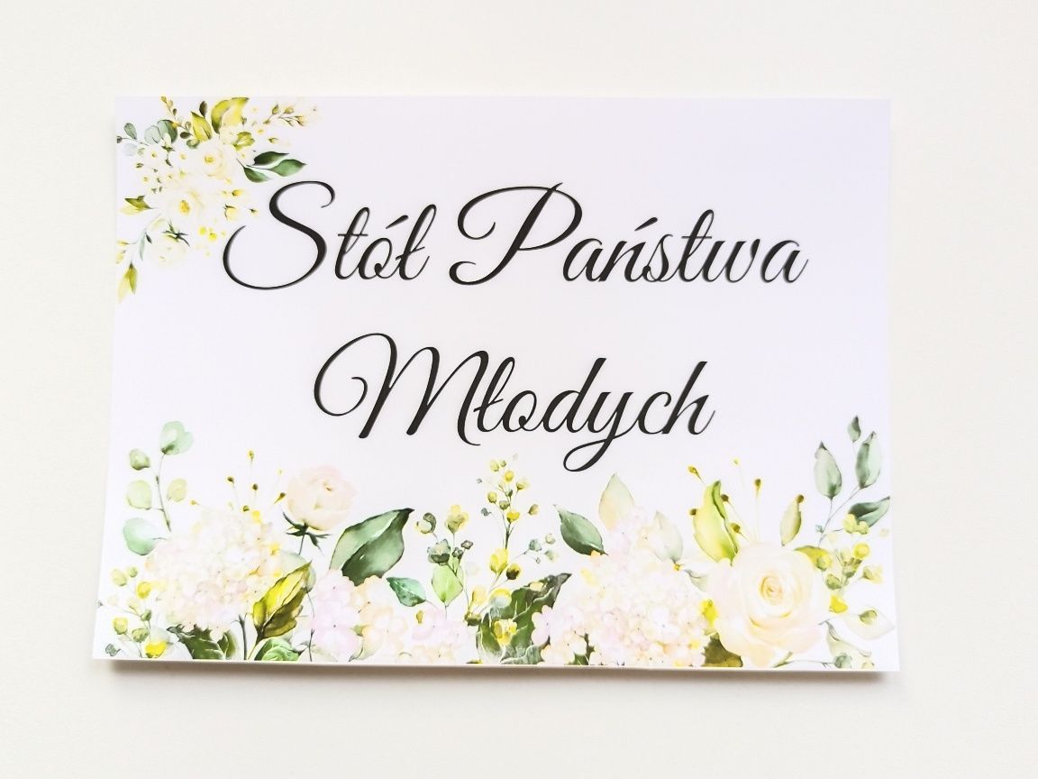 Stół Panstwa Młodych 13x18cm karta