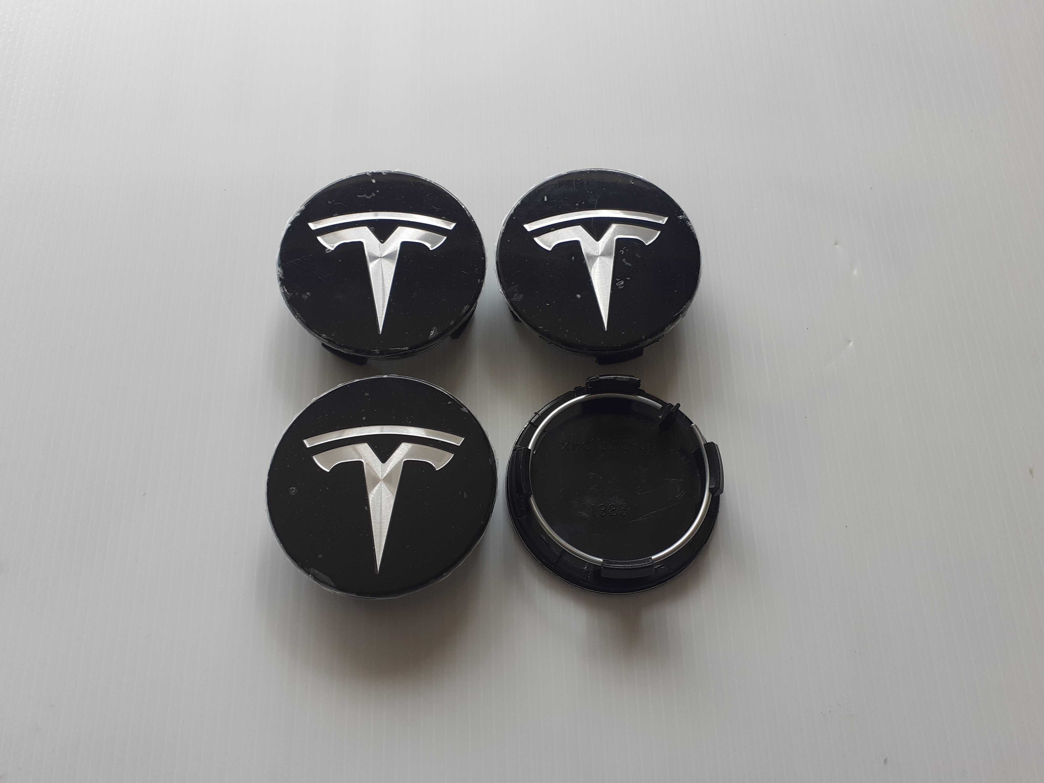 Centros/tampas de jante completos Tesla com 57 mm