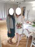 Sukienka ślubna ciążowa i do karmienia HAPPYMUM rozmiar S Ślub Chrzest