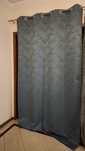 4 cortinas novas cor azul 2,50m x 1,50m