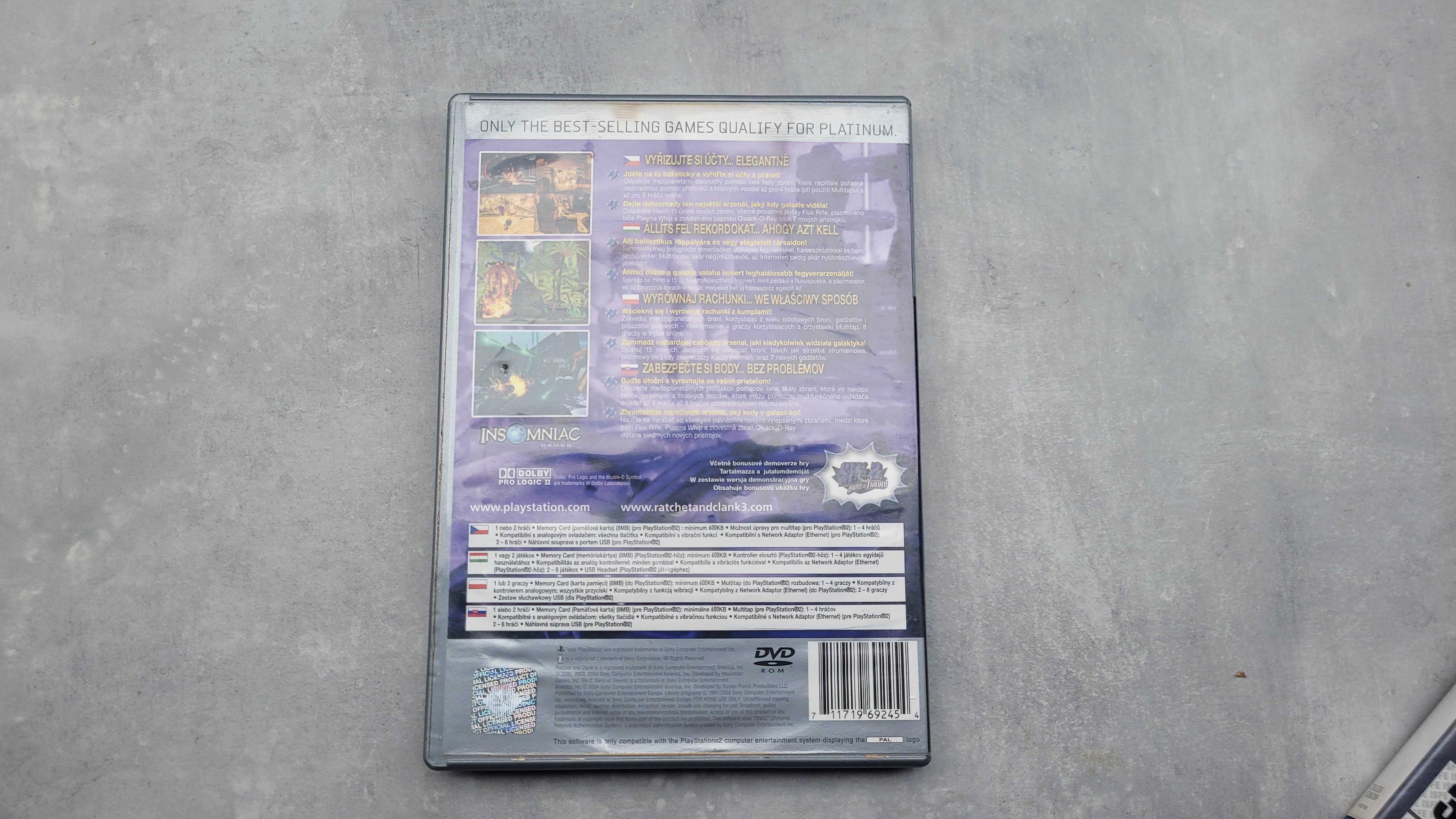 Pudełko od gry Ratchet & Clank 3 PS2 Playstation 2