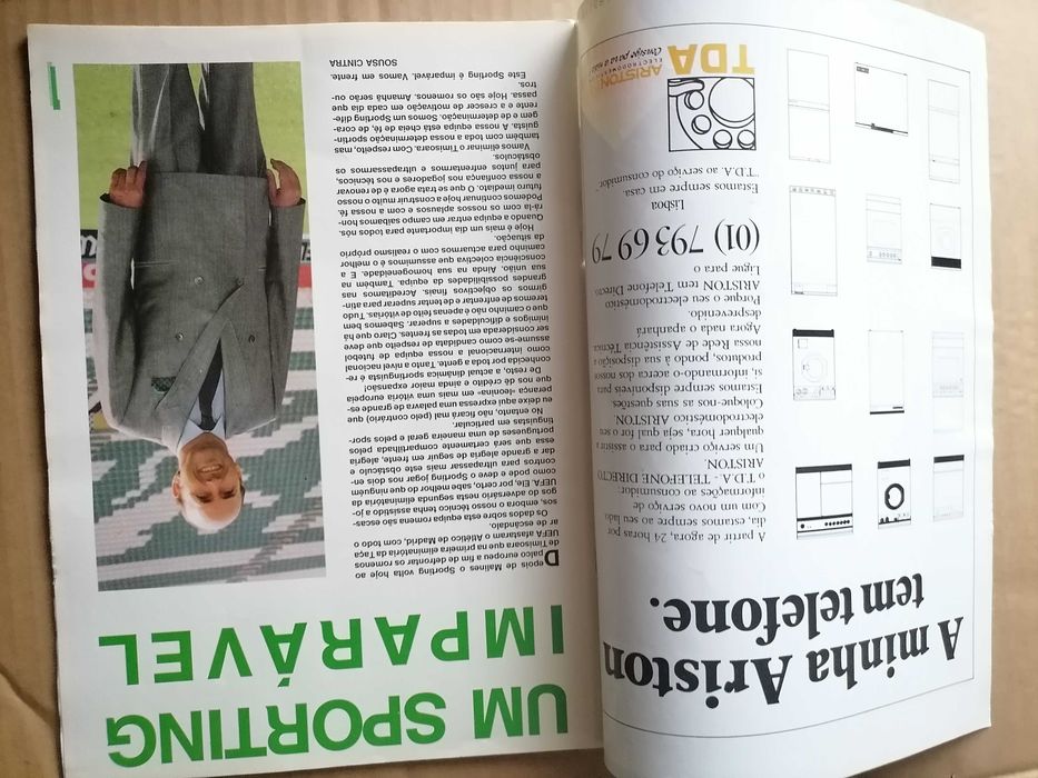 Programa SPORTING vs Timisoara  TAÇA UEFA Alvalade 1990