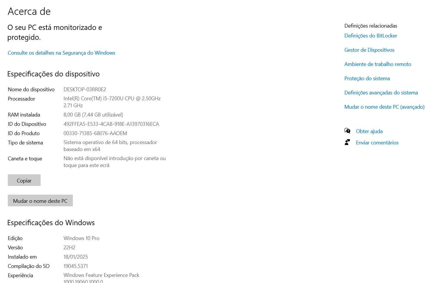 Notebook Lenovo i5, 8gm de ram, com defeito em algumas teclas