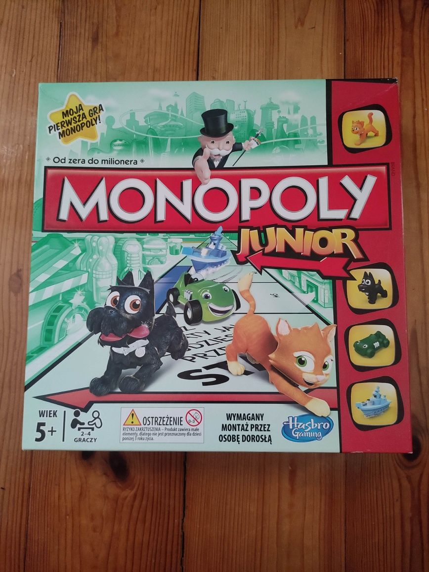 Gra Monopoly junior, nowa