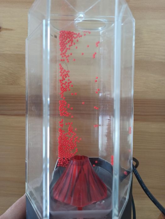 Lampka Led red wulkan USB na baterie dla dziecka Rabalux