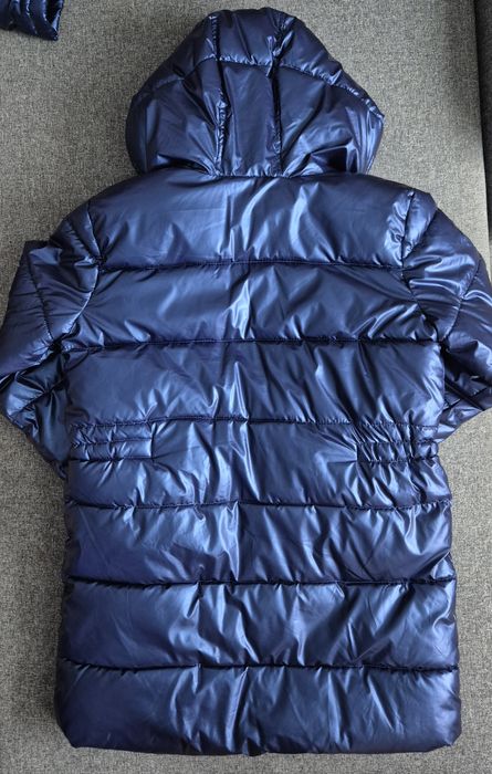 Granatowa zimowa kurtka Sinsay rozm. 134 cm