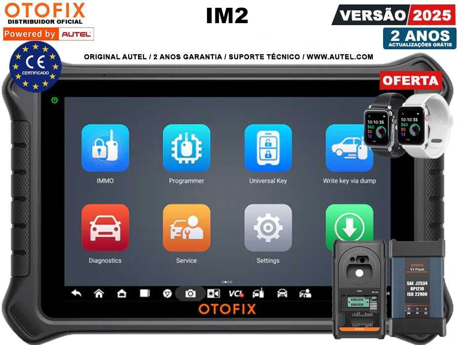 Autel OTOFIX IM2 Máq Diagnóstico OBD + Programação IMMO Chaves (NOVO)