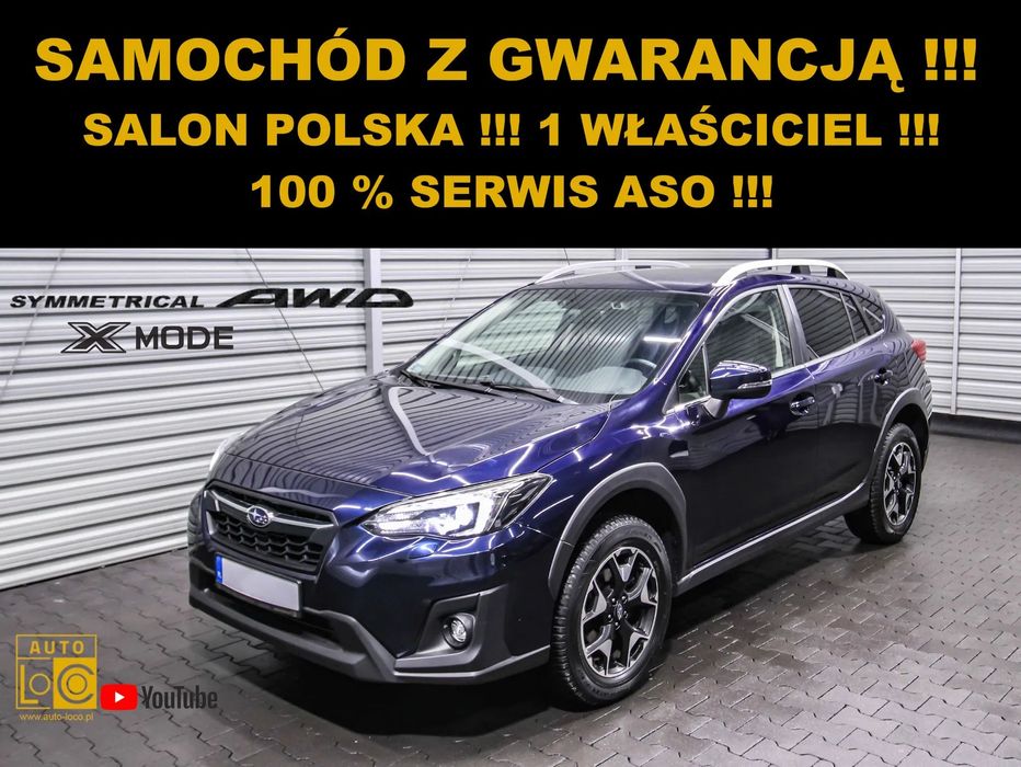 Subaru XV Salon POLSKA + 100% Serwis SUBARU + 1 właściciel + Skóra + Navi !!!