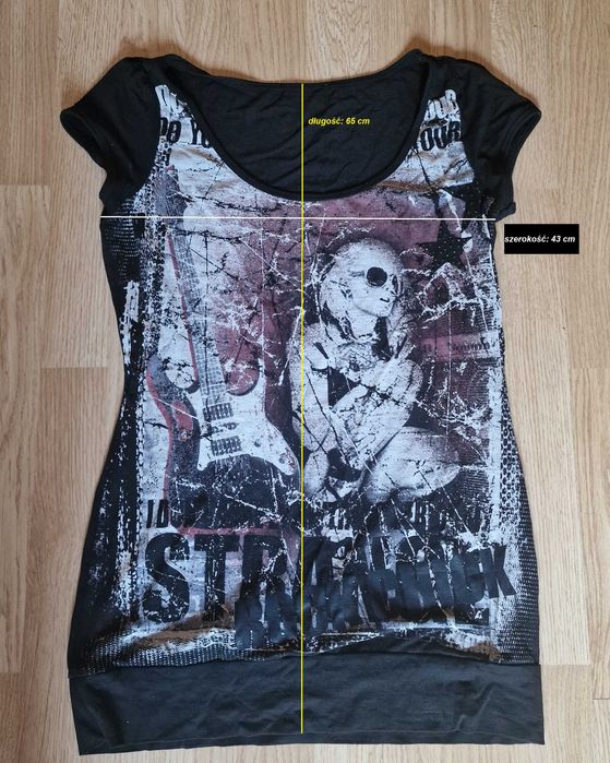 Koszulka damska na lato bez rękawów elastyczna okrągły dekolt size M