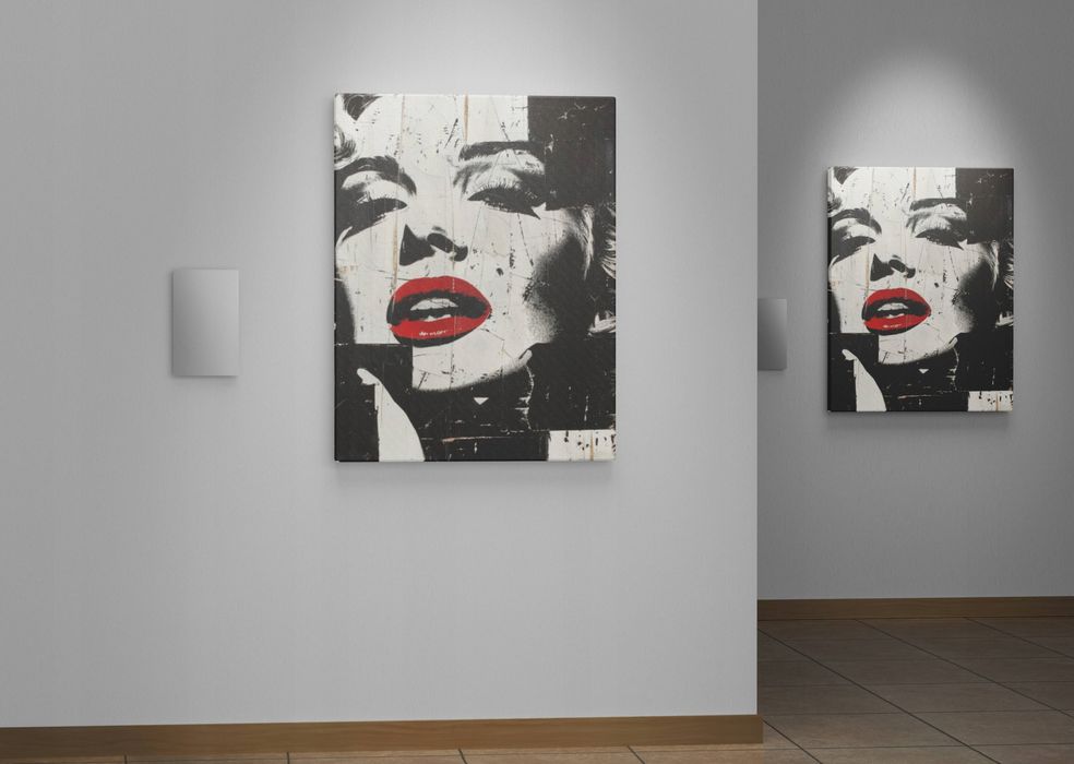 Obraz na płótnie Marilyn Monroe 90x120 cm - Pop Art Elegancja