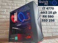 ГАРАНТІЯ! I7 4790, 16gb, RX 580 8gb, SSD ІГРОВИЙ ПК, игровой компьютер