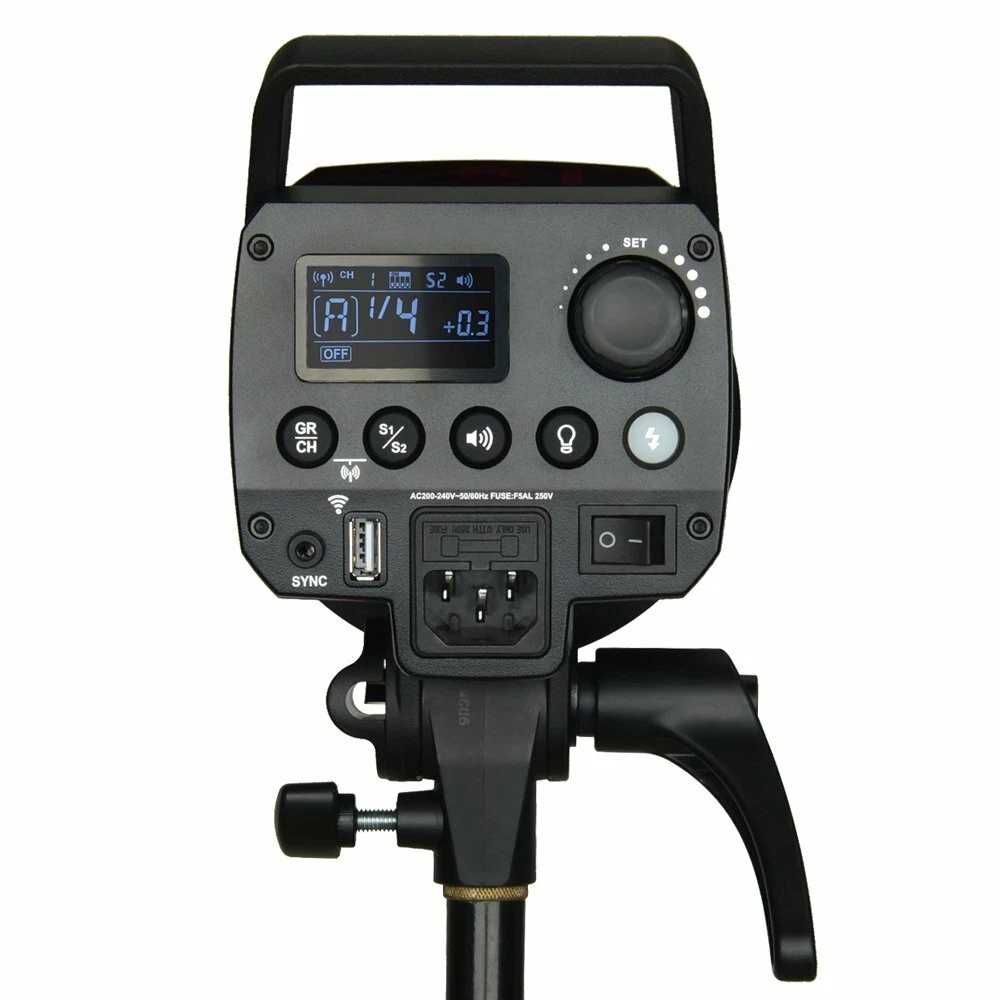 Студійний спалах Godox MS300 (300 Вт, 2.4G, кріплення Bowens)