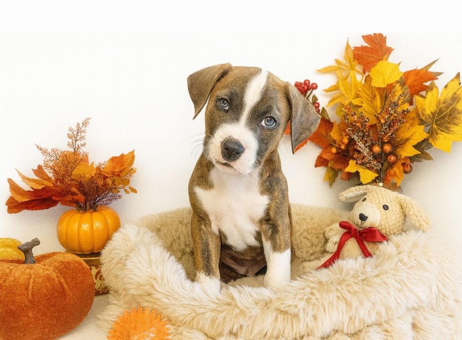 Śliczny piesek Amstaff!