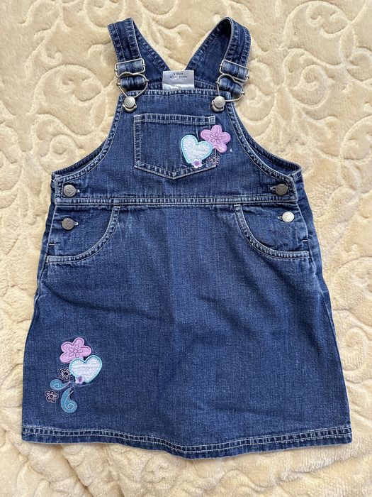 Джинсовый сарафан, платье next 98 джинсы