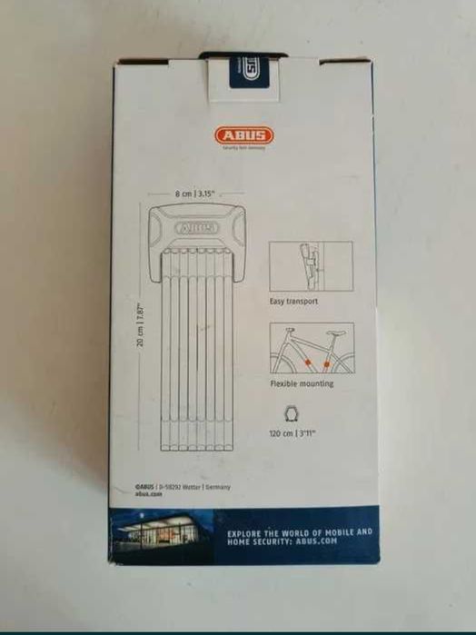 Zapięcie rowerowe ABUS BORDO Big XPlus 6000K/120 black