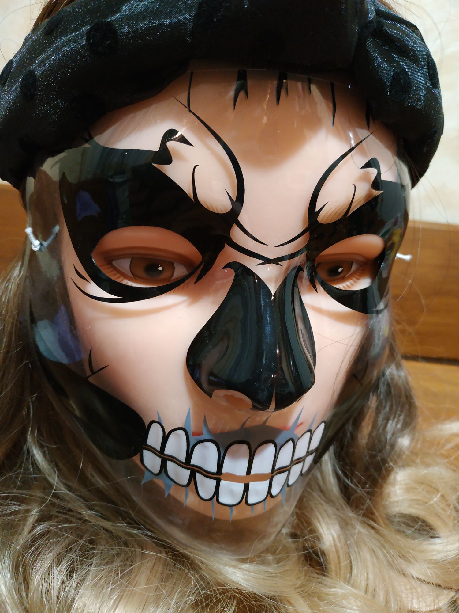 Маска череп, кости «santa muerte» Санта Муэрте