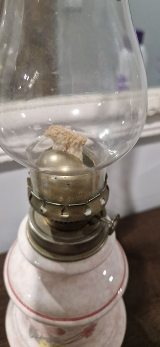 Lampa naftowa Francuska ceramika