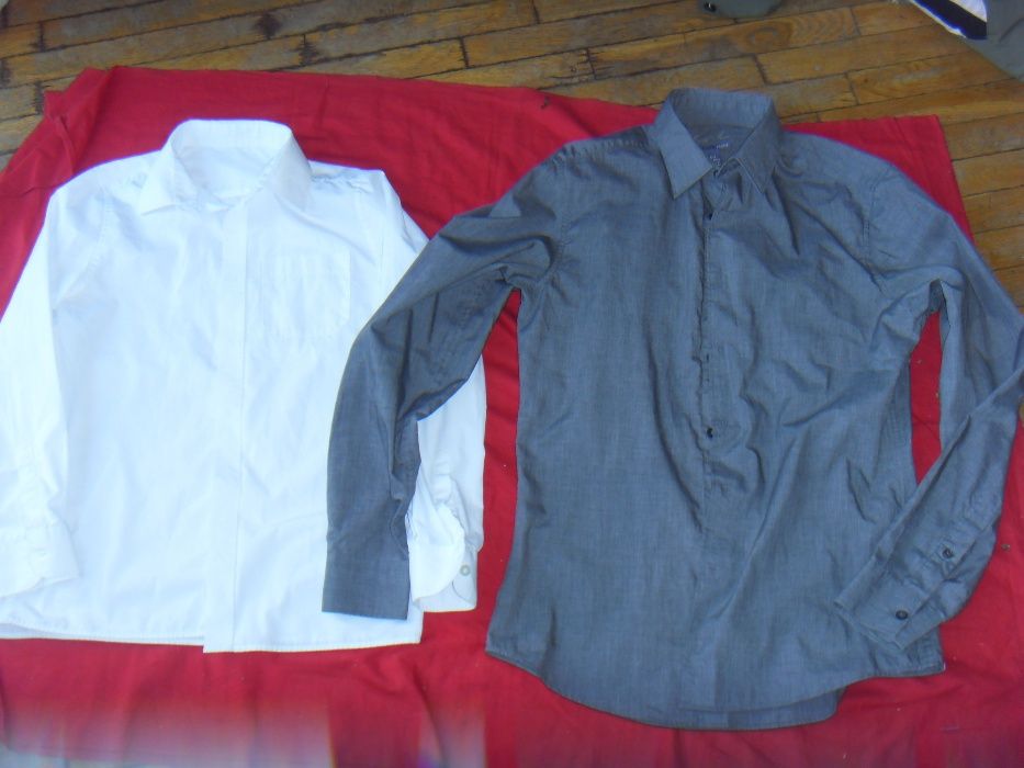 Рубашки школьные для мальчика подростка H&M-36/37