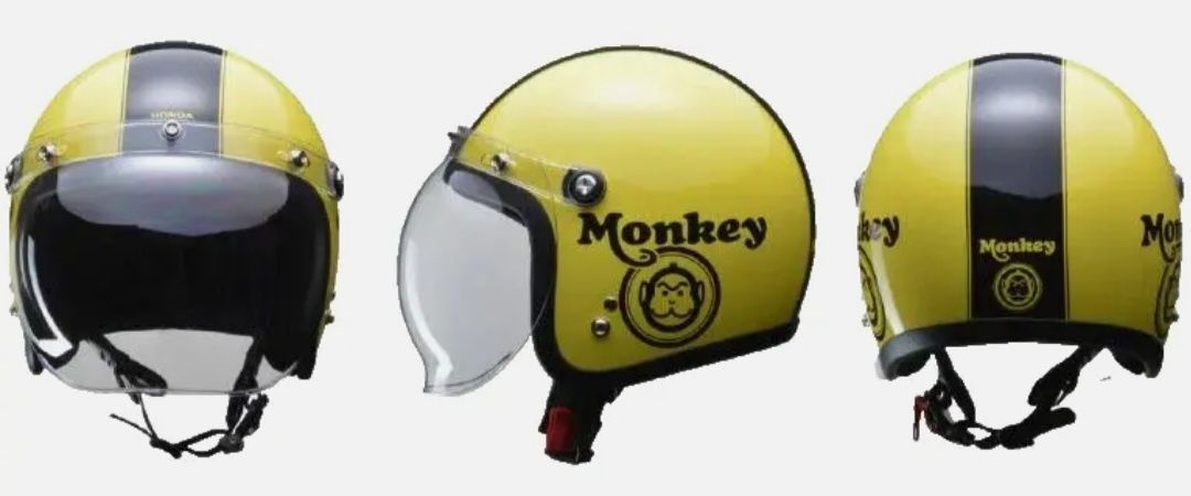 Capacete Monkey amarelo - novo