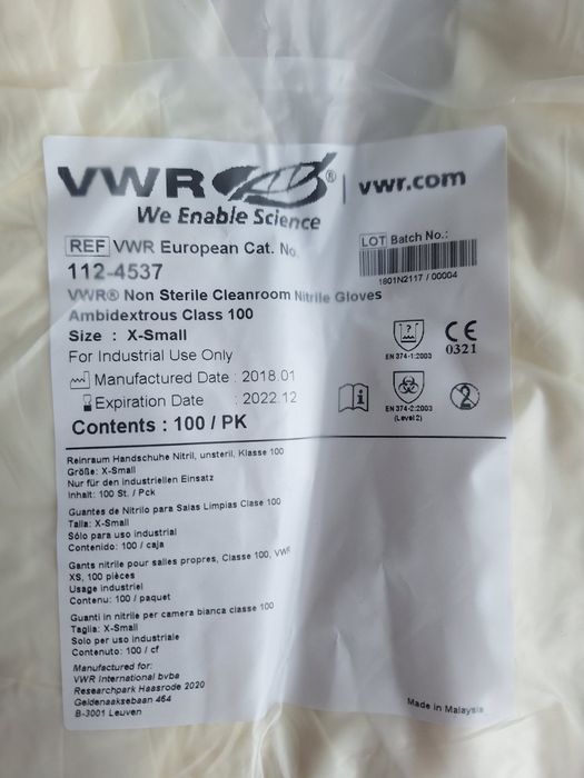 Rękawiczki nitrylowe XS