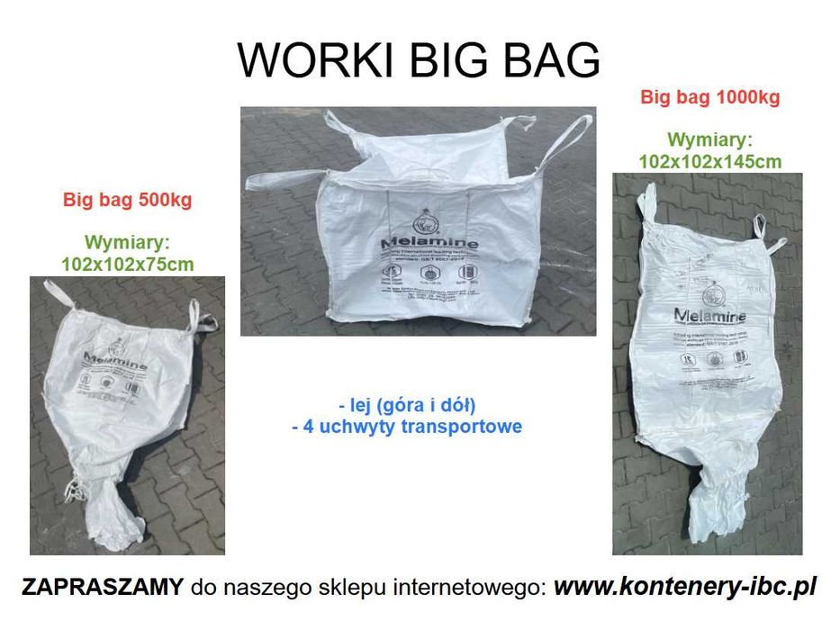 Big bag 500kg 1000kg worek