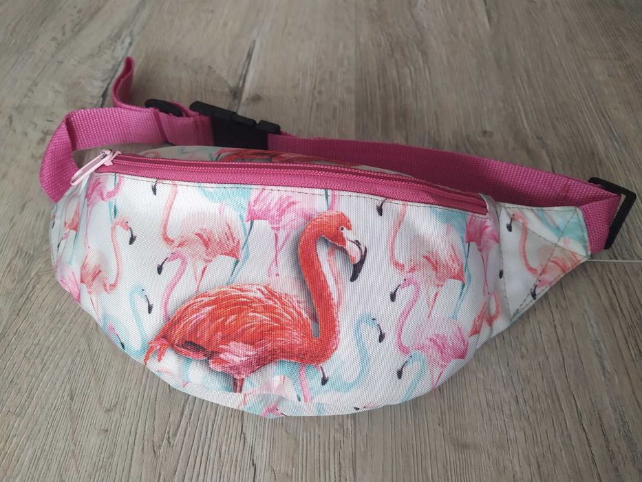 NERKA saszetka z flamingami dla dzieci dziewczęca młodzieżowa