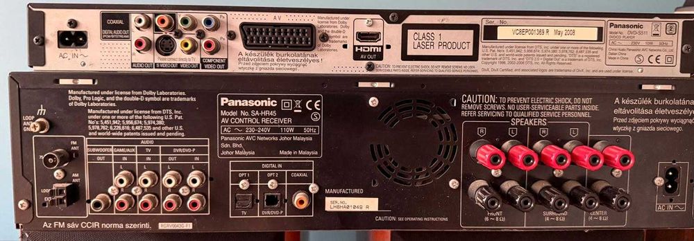Kino domowe 5.1 Panasonic Głośniki JAMO