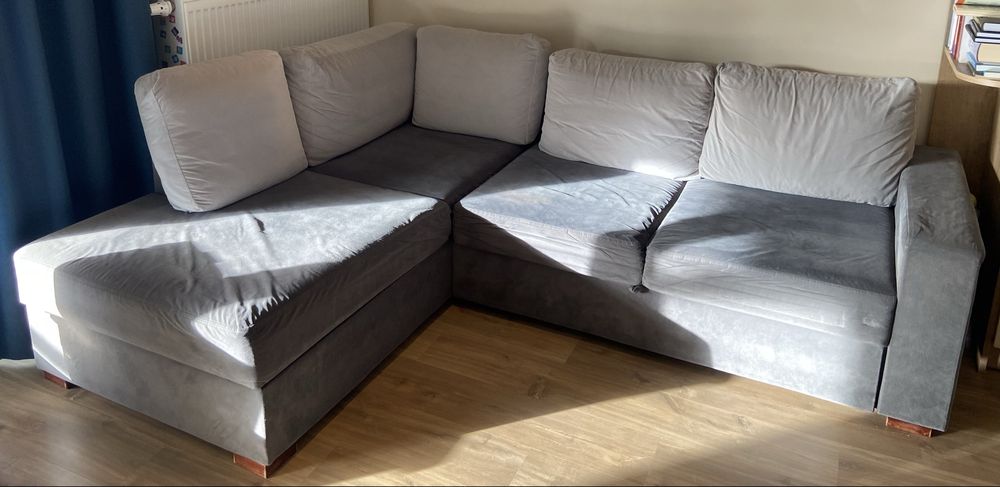 Narożnik kanapa z funkcją spania