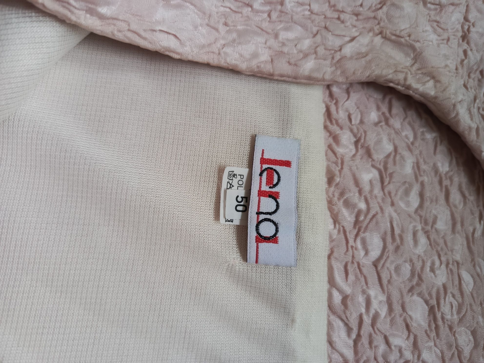 Sukienka elegancka Lena, rozmiar 50 - pastelowy róż