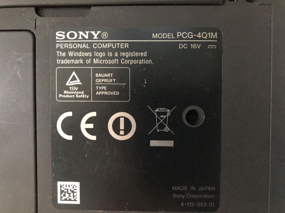 PC Sony Vaio PCG-4Q1M