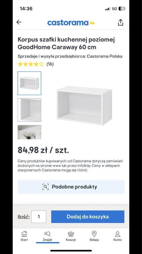 Szafka nowa nie używana polecam