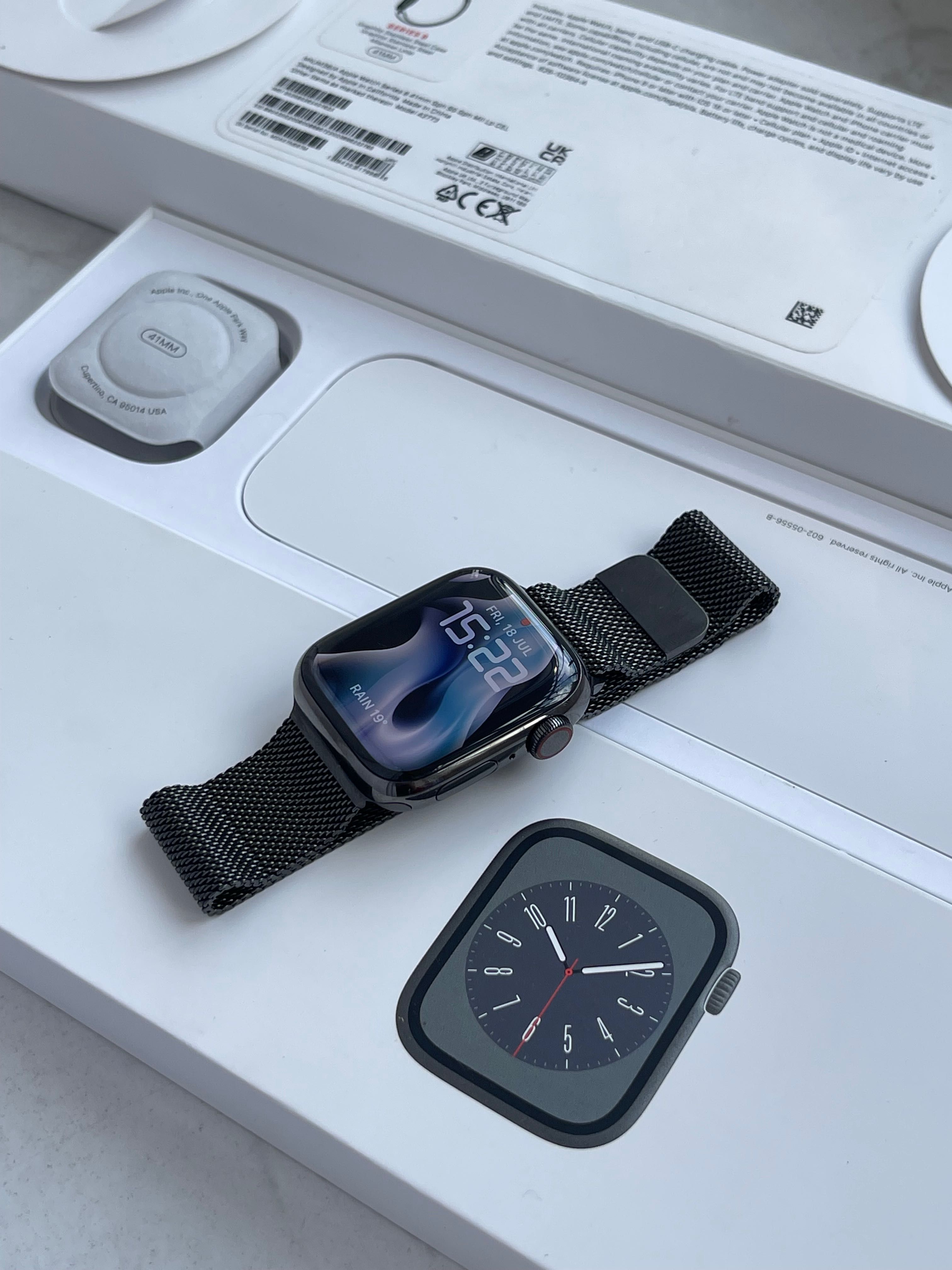 Apple Watch Series 8 41mm Stainless Steel |Стальная версия  | АКБ 100%