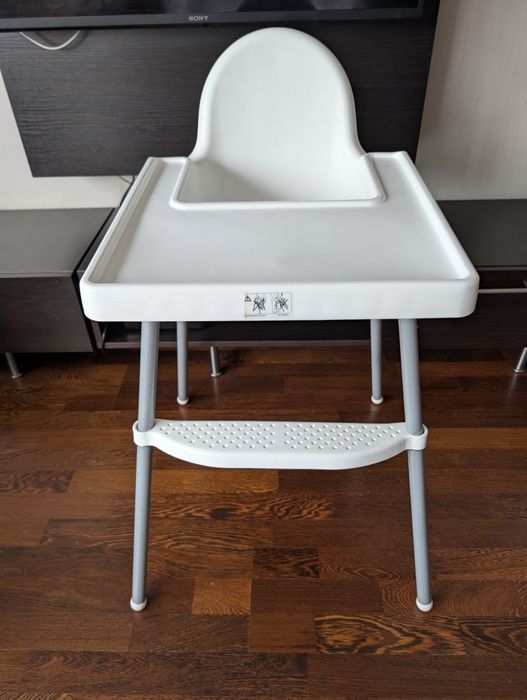 Krzesełko do karmienia IKEA antilop z regulowanym podnóżkiem