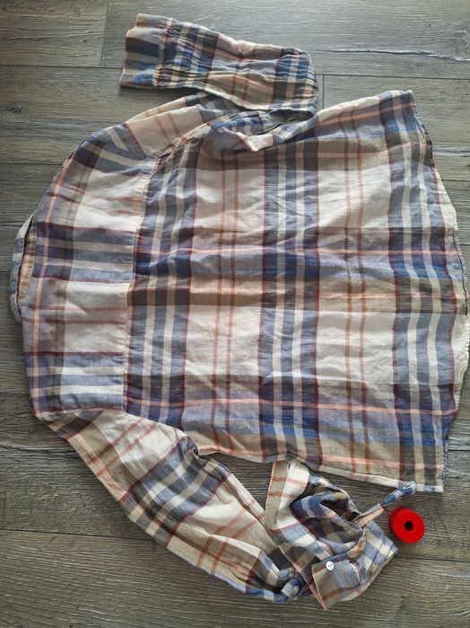 Koszula damska w kratę- Zara- nowa- sportowo- elegancka