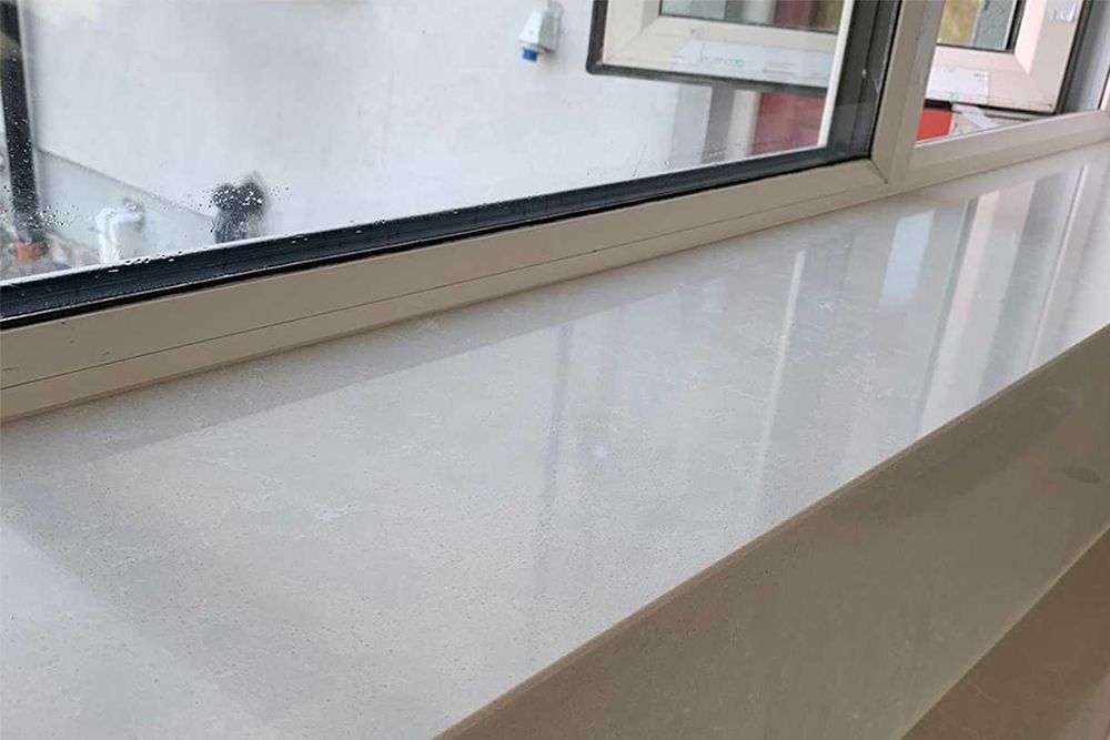 Підвіконня, стільниці, сходи, облицювання, Штучний камінь