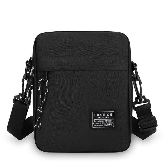 bolsa de ombro casual Preta oxford pano Tamanho: ( 20 cm x 30 cm )