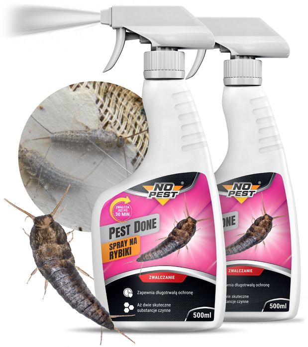 Preparat, płyn na rybiki i srebrzyki. Spray No Pest® 500ml (2 szt)