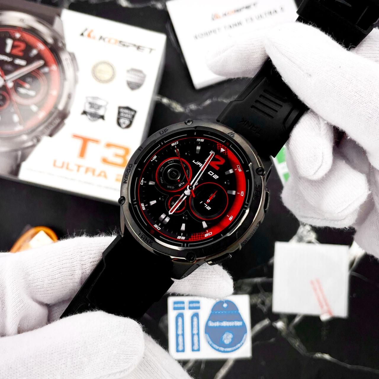 Новинка! Kospet TANK T3 Ultra 2. Тактические смарт часы +Compass+GPS
