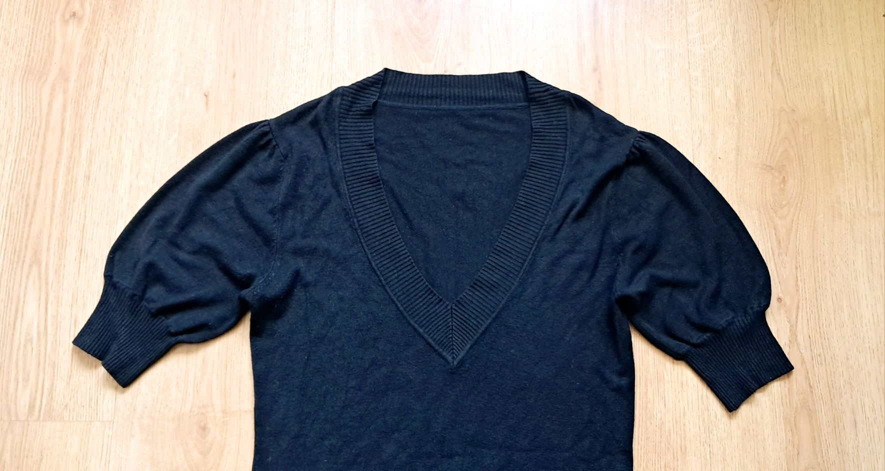Sweter długi czarny