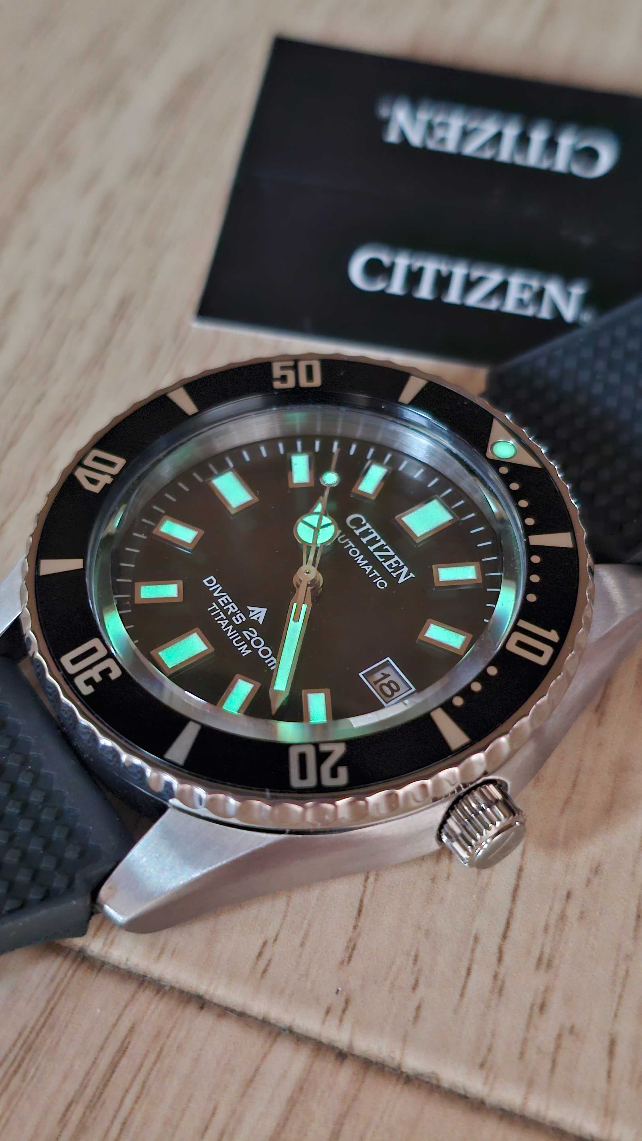 Zegarek Citizen Promaster Tytan Diver *Szafir* Klasa Premium *Automat*